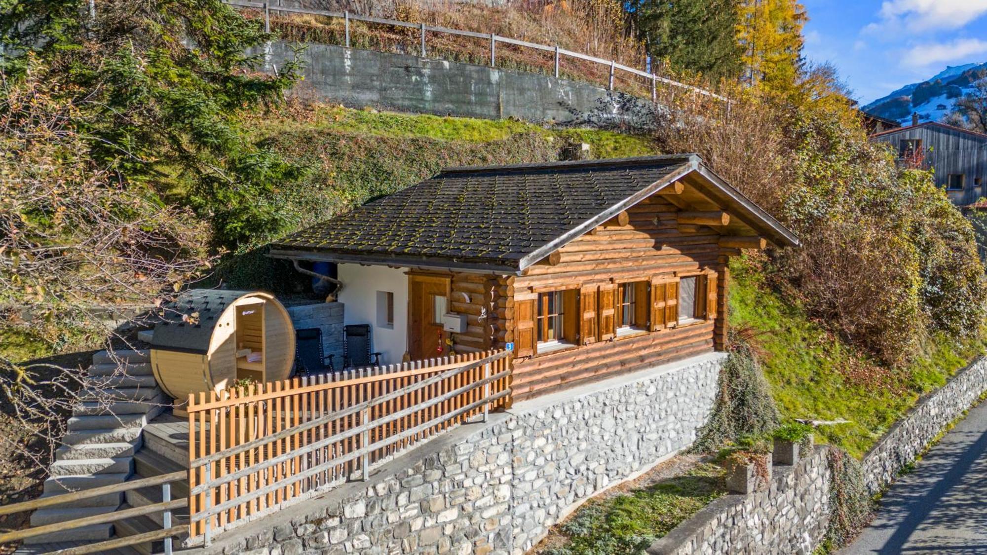 Gemuetliches Chalet Mit Privater Sauna Und Schoener Aussicht Küblis Eksteriør billede